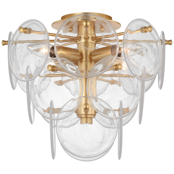Visual Comfort Signature ARN 4450G-CSG Four Light Flush Mount, Gild