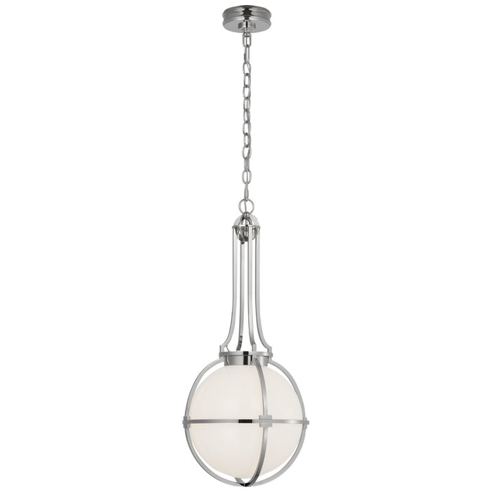 Visual Comfort Signature CHC 5483PN-WG LED Pendant, Polished Nickel