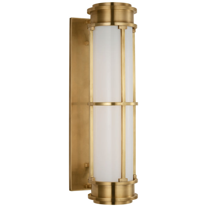 Visual Comfort Signature CHD 2489AB-WG LED Wall Sconce, Antique-Burnished Brass