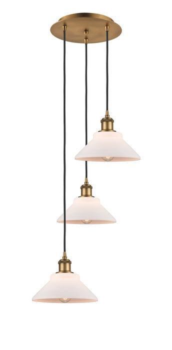 Innovations 113B-3P-BB-G131 LED Pendant, Brushed Brass