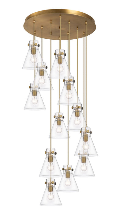 Innovations 126-410-1PS-BB-G411-8CL 12 Light Pendant, Brushed Brass