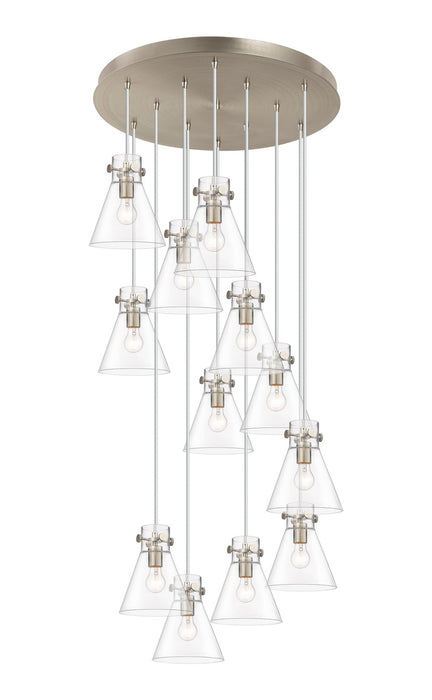 Innovations 126-410-1PS-SN-G411-8CL 12 Light Pendant, Brushed Satin Nickel