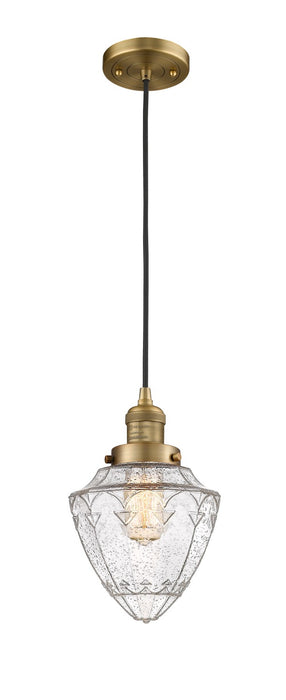 Innovations 201C-BB-G664-7 One Light Mini Pendant, Brushed Brass
