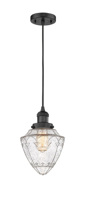 Innovations 201C-BK-G664-7-LED LED Mini Pendant, Matte Black
