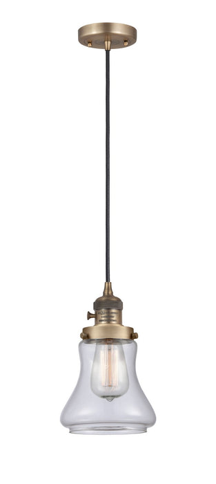 Innovations 201CSW-BB-G192 One Light Mini Pendant, Brushed Brass