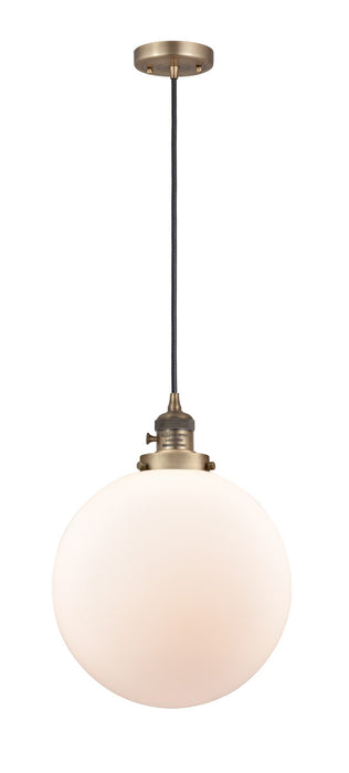 Innovations 201CSW-BB-G201-12-LED LED Mini Pendant, Brushed Brass