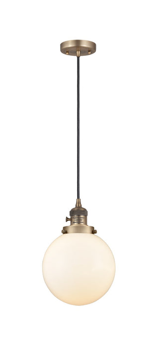 Innovations 201CSW-BB-G201-8-LED LED Mini Pendant, Brushed Brass