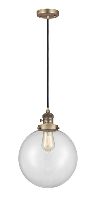 Innovations 201CSW-BB-G202-10-LED LED Mini Pendant, Brushed Brass