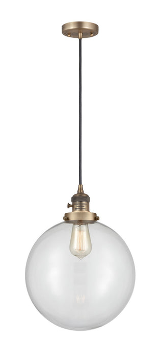 Innovations 201CSW-BB-G202-12-LED LED Mini Pendant, Brushed Brass