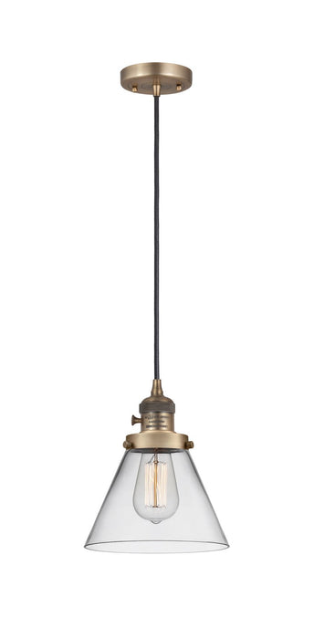 Innovations 201CSW-BB-G42 One Light Mini Pendant, Brushed Brass