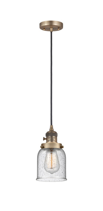 Innovations 201CSW-BB-G54 One Light Mini Pendant, Brushed Brass