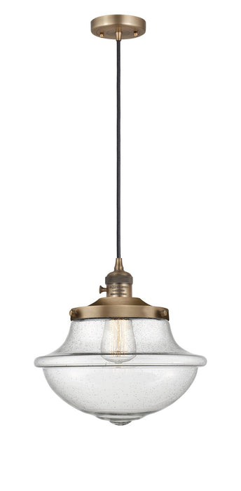 Innovations 201CSW-BB-G544 One Light Mini Pendant, Brushed Brass