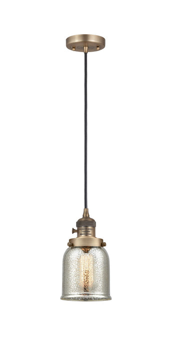 Innovations 201CSW-BB-G58 One Light Mini Pendant, Brushed Brass