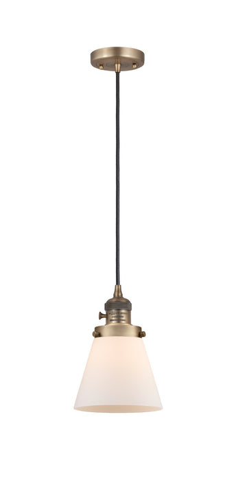 Innovations 201CSW-BB-G61 One Light Mini Pendant, Brushed Brass