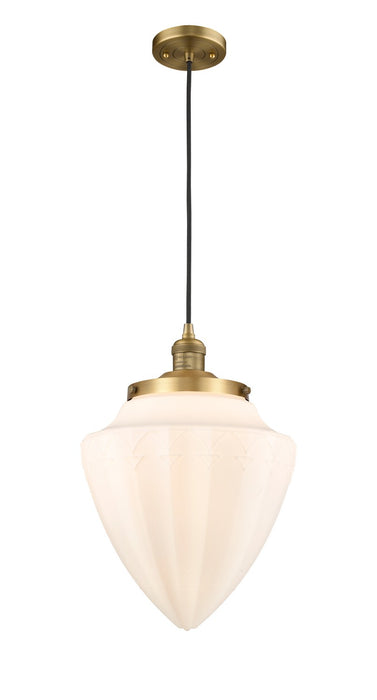 Innovations 201C-BB-G661-12 One Light Mini Pendant, Brushed Brass