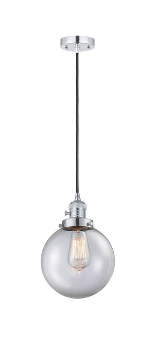 Innovations 201CSW-PC-G202-8 One Light Mini Pendant, Polished Chrome