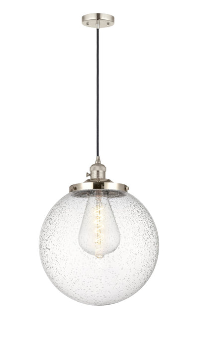 Innovations 201CSW-PN-G204-14 One Light Mini Pendant, Polished Nickel