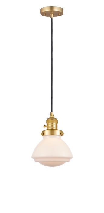 Innovations 201CSW-SG-G321 One Light Mini Pendant, Satin Gold
