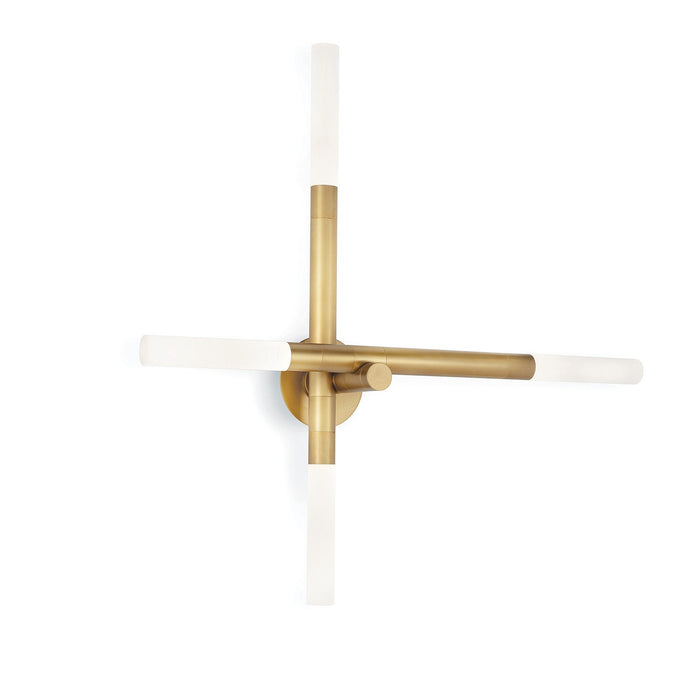 Regina Andrew 15-1199NB Four Light Wall Sconce, Natural Brass