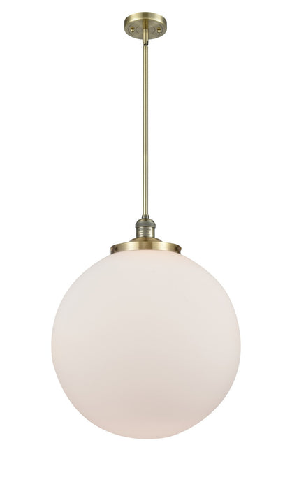 Innovations 201S-AB-G201-18 One Light Pendant, Antique Brass