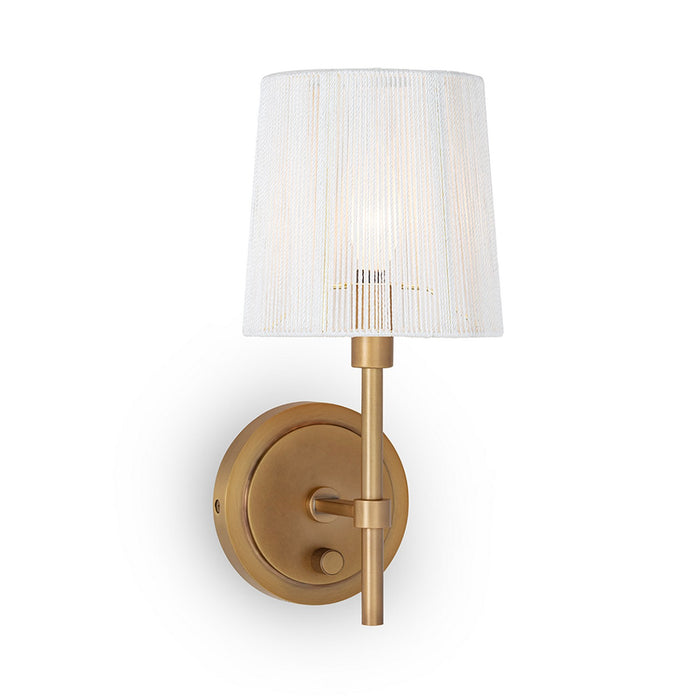 Regina Andrew 15-1221NB One Light Wall Sconce, Natural Brass