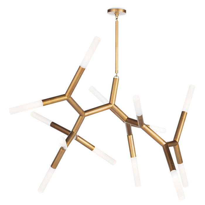 Regina Andrew 16-1412NB 13 Light Chandelier, Natural Brass