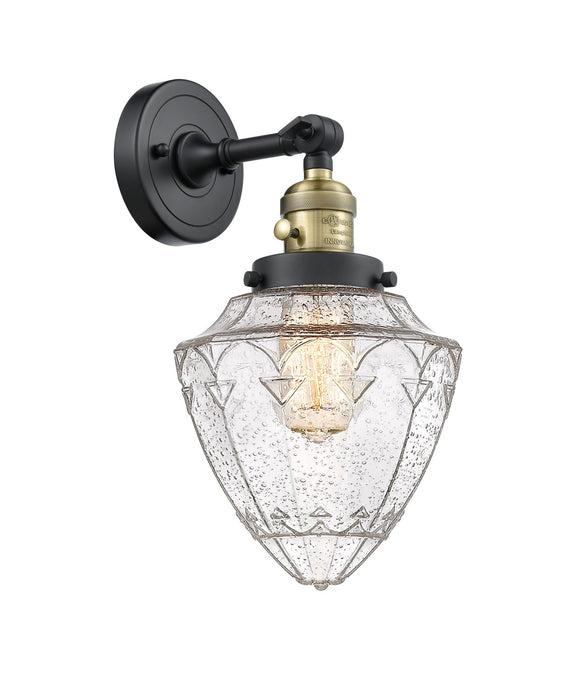 Innovations 203SW-BAB-G664-7 One Light Wall Sconce, Black Antique Brass