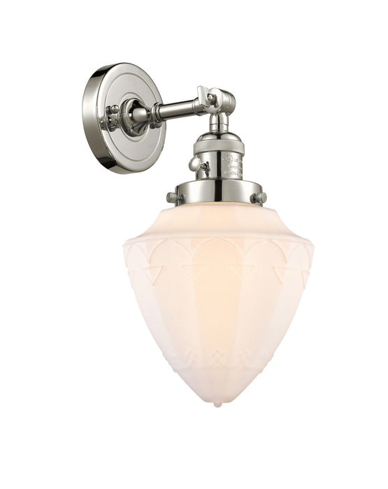 Innovations 203SW-PN-G661-7 One Light Wall Sconce, Polished Nickel