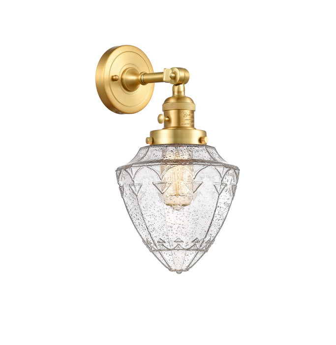 Innovations 203SW-SG-G664-7 One Light Wall Sconce, Satin Gold