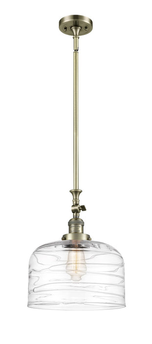 Innovations 206-AB-G713-L One Light Mini Pendant, Antique Brass