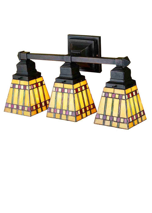 Meyda Tiffany 31246 Three Light Vanity, Antique Copper