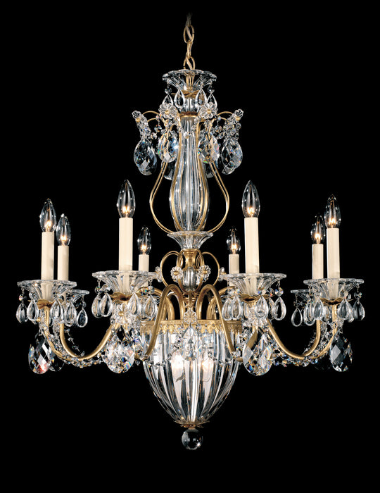 Schonbek 1248-76 11 Light Chandelier, Heirloom Bronze