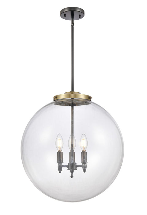 Innovations 221-3S-BAB-G202-18-LED LED Pendant, Black Antique Brass