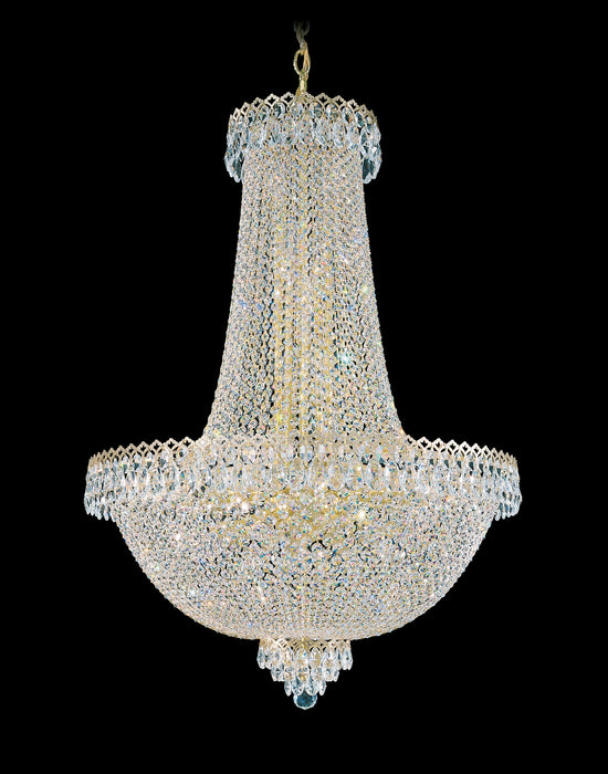 Schonbek 2628-40O 31 Light Chandelier, Polished Silver