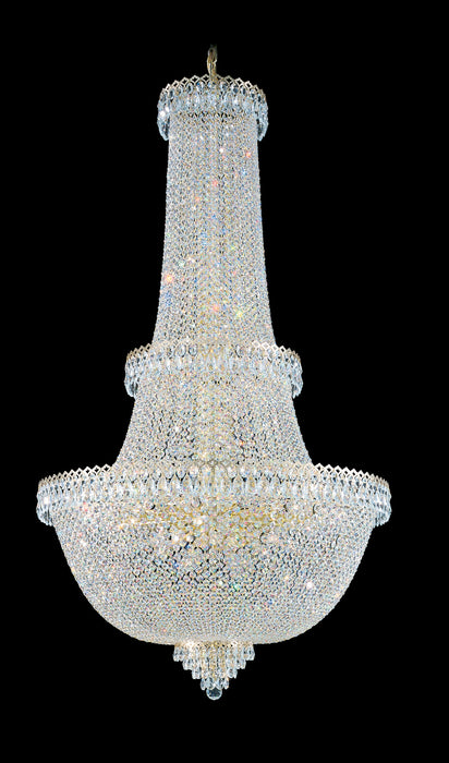 Schonbek 2642-40O 57 Light Chandelier, Polished Silver