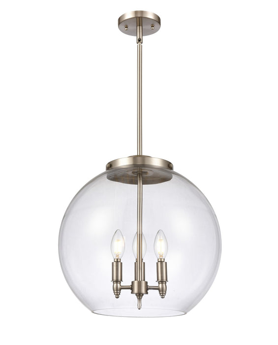 Innovations 221-3S-SN-G122-16-LED LED Pendant, Brushed Satin Nickel