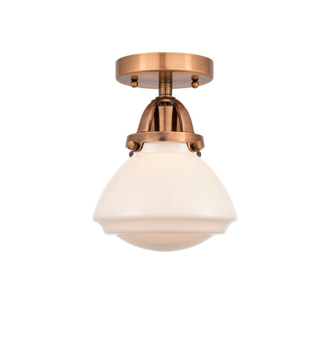 Innovations 288-1C-AC-G321-LED LED Semi-Flush Mount, Antique Copper