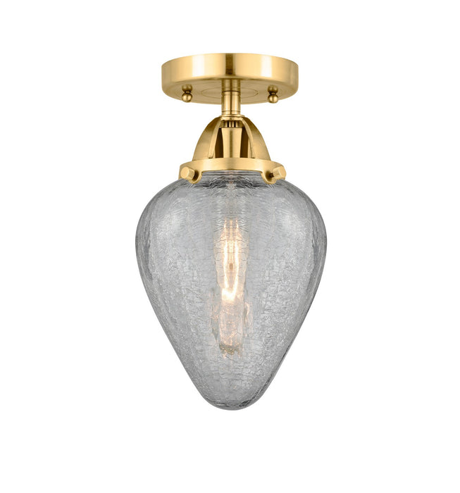 Innovations 288-1C-SG-G165-LED LED Semi-Flush Mount, Satin Gold