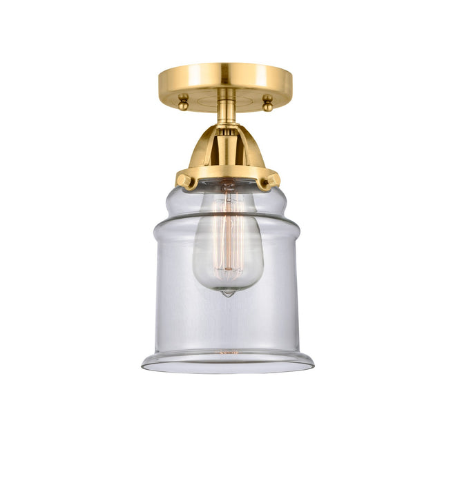 Innovations 288-1C-SG-G182-LED LED Semi-Flush Mount, Satin Gold