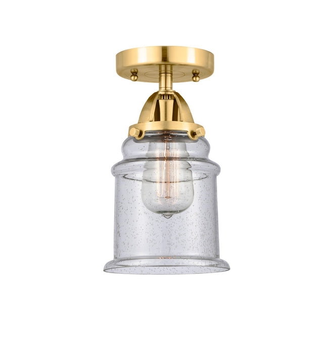 Innovations 288-1C-SG-G184-LED LED Semi-Flush Mount, Satin Gold