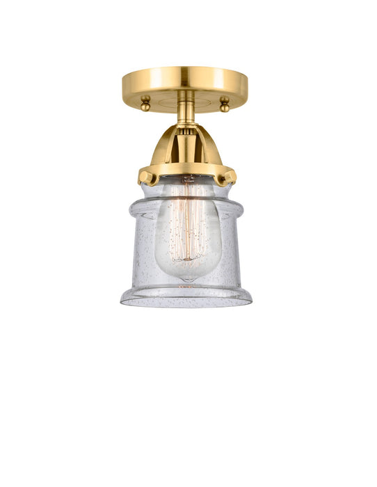 Innovations 288-1C-SG-G184S-LED LED Semi-Flush Mount, Satin Gold