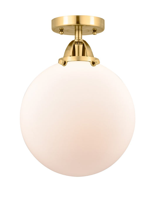 Innovations 288-1C-SG-G201-10-LED LED Semi-Flush Mount, Satin Gold