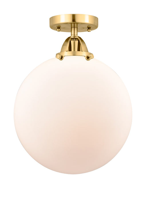 Innovations 288-1C-SG-G201-12-LED LED Semi-Flush Mount, Satin Gold
