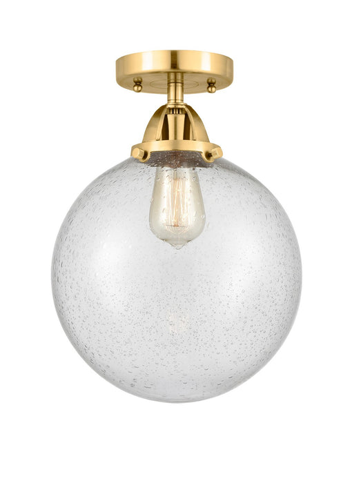 Innovations 288-1C-SG-G204-10 One Light Semi-Flush Mount, Satin Gold