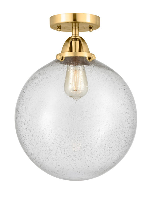 Innovations 288-1C-SG-G204-12-LED LED Semi-Flush Mount, Satin Gold