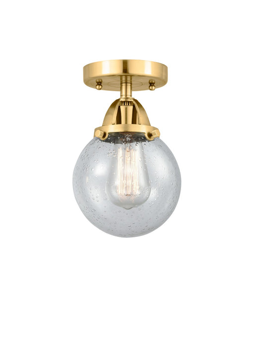 Innovations 288-1C-SG-G204-6-LED LED Semi-Flush Mount, Satin Gold