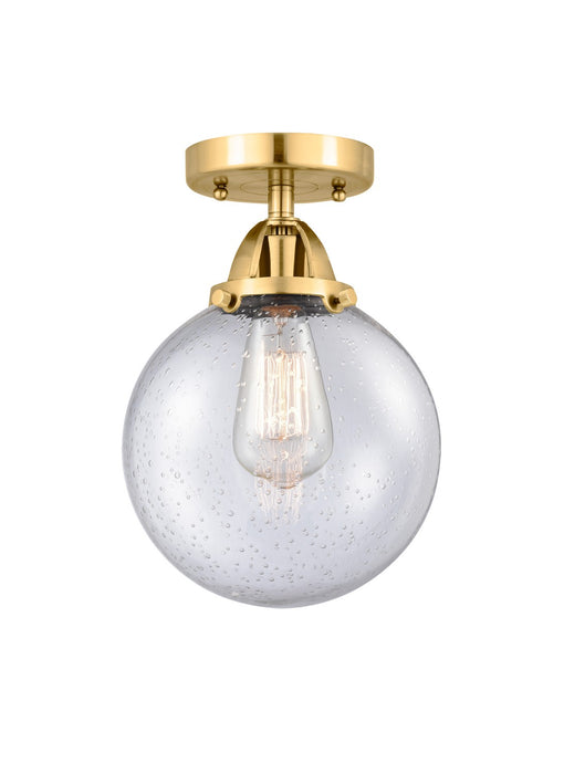 Innovations 288-1C-SG-G204-8-LED LED Semi-Flush Mount, Satin Gold
