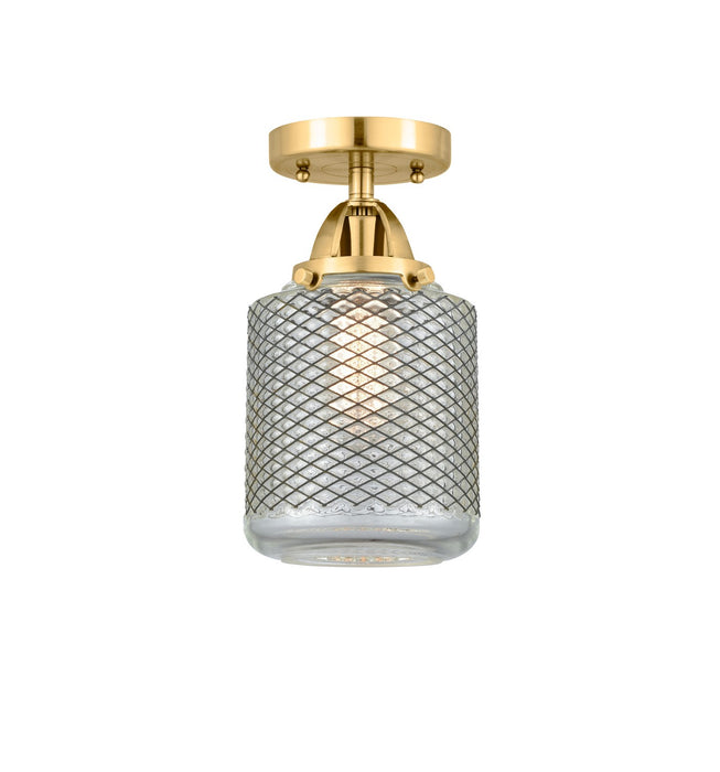 Innovations 288-1C-SG-G262 One Light Semi-Flush Mount, Satin Gold