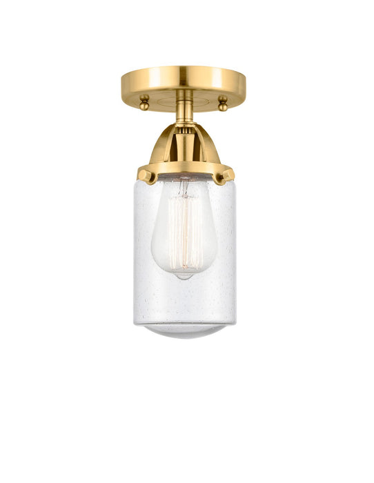 Innovations 288-1C-SG-G314-LED LED Semi-Flush Mount, Satin Gold