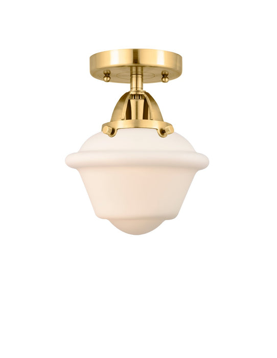 Innovations 288-1C-SG-G531-LED LED Semi-Flush Mount, Satin Gold